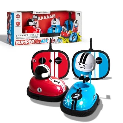 Sharper Image Remote Control Ejecting Bumper Rivals 6pcs Red And Blue - Image 1