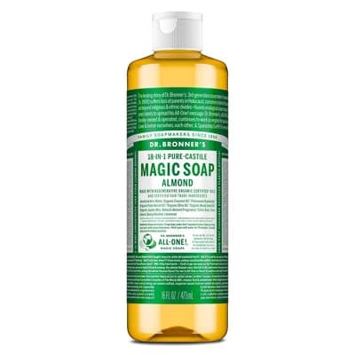 Dr. Bronner's Magic Pure Castile Liquid Soap - Almond - 16 fl oz - Image 1