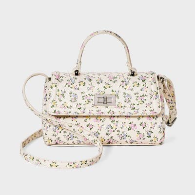 Girls' Floral Top Handle Bag - Cat & Jack™ - Image 1