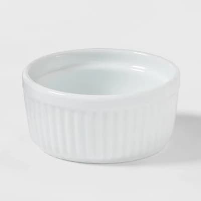 7oz Porcelain Ramekin White - Threshold™ - Image 1