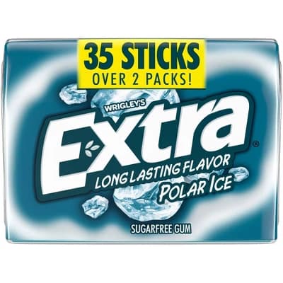 Extra Polar Ice Sugar Free Mint Chewing Gum - 35ct - Image 1