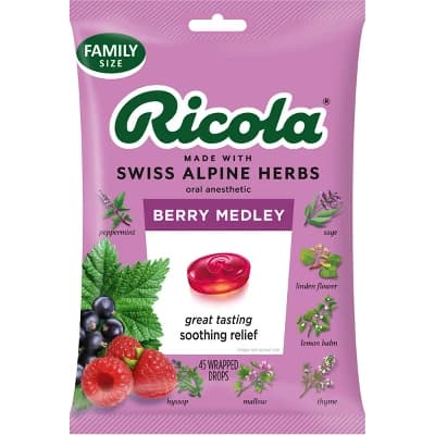 Ricola Throat Drops - Berry Medley - 45ct - Image 1