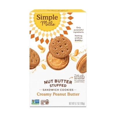 Simple Mills Creamy Peanut Butter Sandwich Cookie - 6.7oz - Image 1