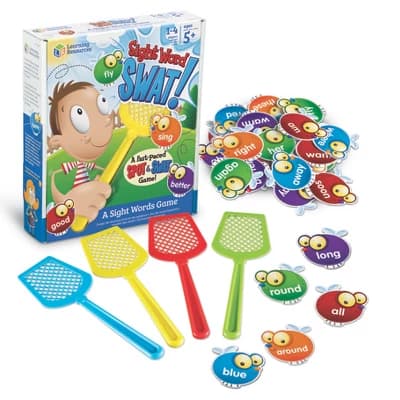 Learning Resources Sight Word Swat® a Sight Word Early Reading Game, 114 Pieces, Ages 5+ - Image 1