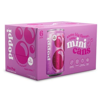 Poppi Doc Pop Prebiotic Beverage - 6pk/7.5 fl oz Mini Cans