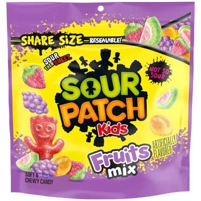 Sour Patch Kids' Fruits Mix Soft & Chewy Candy - 11.03oz - Image 1