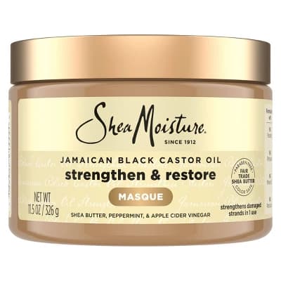 SheaMoisture Jamaican Black Castor Oil Strengthen & Restore Hair Mask - 12oz - Image 1