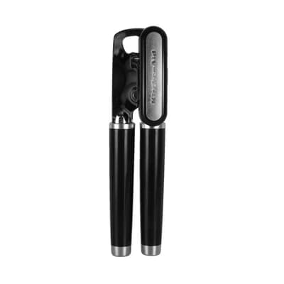 KitchenAid Multi Function Can Opener Black: Manual  Freestanding Utensil, Stainless Steel & ABS, Hand Wash - Image 1