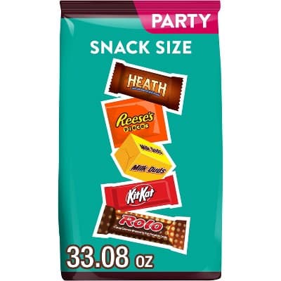 Hershey's Assorted Snack Size Candy Party Bag - 33.08oz