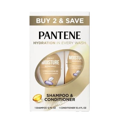 Pantene Pro-V Daily Moisture Renewal Shampoo and Conditioner Bundle - 22.4 fl oz - Image 1