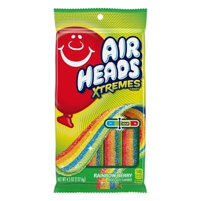 Airheads Extremes Rainbow Berry Sour Chewy Candy - 4.5oz - Image 1