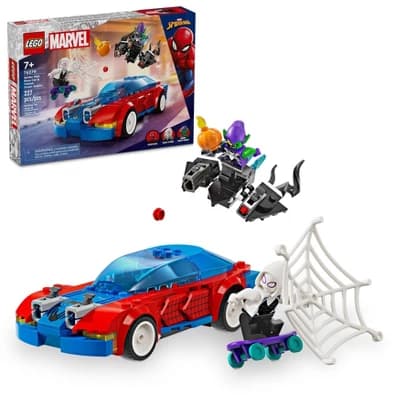 LEGO Marvel Spider-Man Race Car & Venom Green Goblin Building Toy 76279 - Image 1