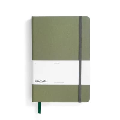 Anecdote Lined (Ruled) Notebook - Olive Green - 5.75 x 8.25 - Image 1