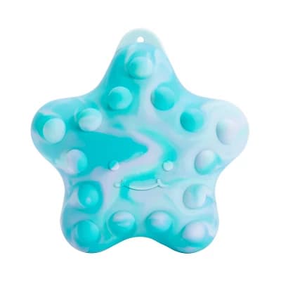 Munchkin Pop Squish Popping Mold-Free Sensory Baby Fidget Bath Toy Without Holes - Starfish - Image 1