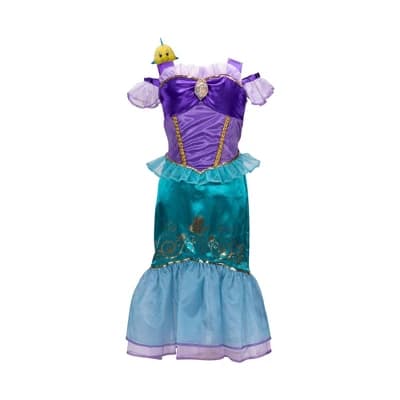 Disney Princess Majestic Ariel Dress with Flounder Shoulder Plush Friend - Image 1