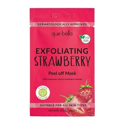 Que Bella Exfoliating Strawberry Peel Off Mask - 0.35oz - Image 1
