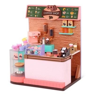 Our Generation Love U Latte Coffee Shop Playset - 64pc - Image 1