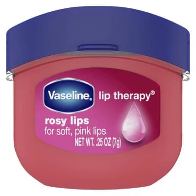 Vaseline Lip Therapy Mini Lip Balm - Rosy - Travel Size - 0.25oz - Image 1