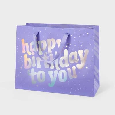 "Happy Birthday to You" Girls Large Gift Bag - Spritz™ - Image 1