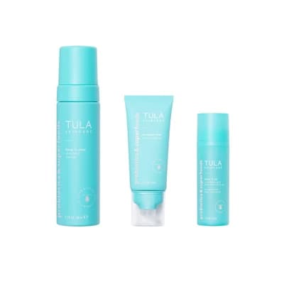 TULA SKINCARE Heroes Full Size Acne Clearing Routine Set - 9oz - Ulta Beauty - Image 1