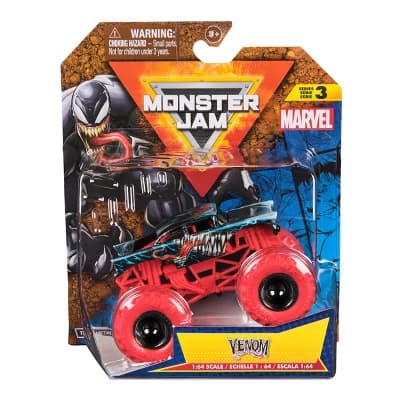 Monster Jam Marvel Official Venom Monster Truck - 1:64 Scale - Image 1