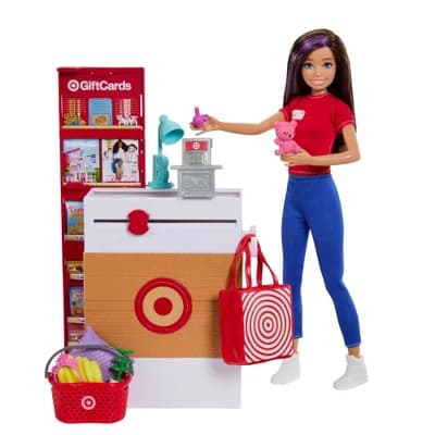 Barbie Skippers First Job Target Doll Set with Checkout Stand and Accessories - Image 1