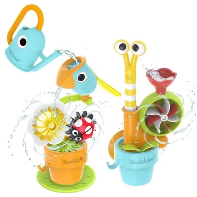 Yookidoo Pour N Grow Spinning Garden Bath Toys - 11pc - Image 1