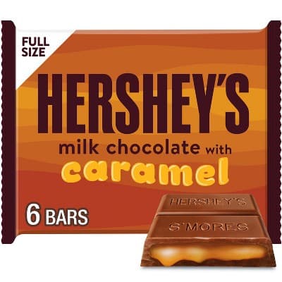 Hershey's Milk Chocolate with Caramel candy Bars - 8.4oz/6ct