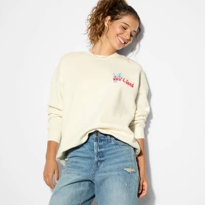 Women's Oversized Graphic Pullover Sweatshirt - Wild Fable™ - Image 1