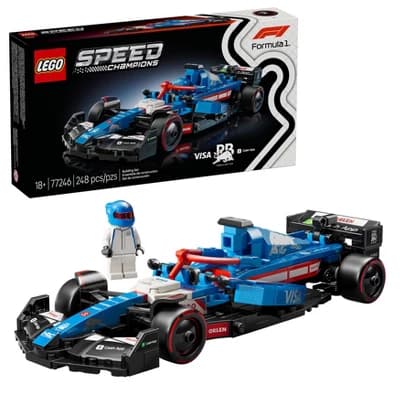 LEGO Speed Champions Visa Cash App RB VCARB 01 F1 Race Car Model Kit 77246 - Image 1