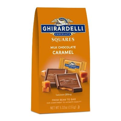 Ghirardelli Milk Chocolate Candy SQUARES with Caramel Filling - 5.32oz