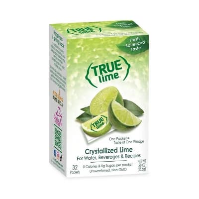 True Lime crystalized lime Flavored Water - 32pk/0.9oz Cans - Image 1