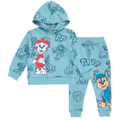 Paw Patrol Marshall Chase Rubble Toddler Boys Fleece Pullover Hoodie and Pants Outfit Set Heather Gray 3T - Image 1
