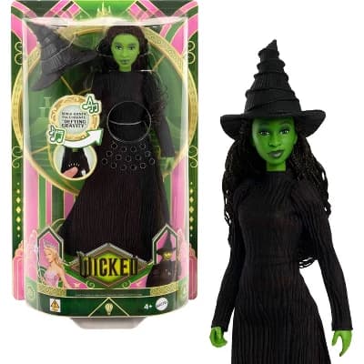 Universal Pictures' Wicked Singing Elphaba 11" Fashion Doll Posable with Removable Movie Fashions and Accessories - Image 1