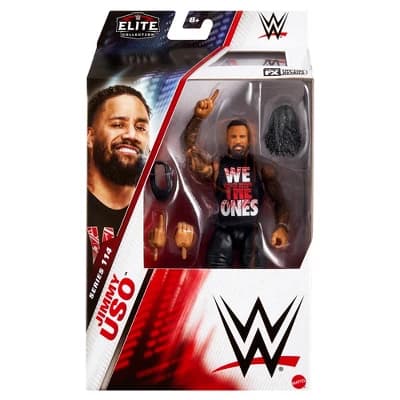 WWE Elite 114 Black Gear Jimmy Uso Action Figure - Image 1