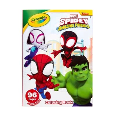 Crayola 96pg Coloring Book - Spidey and His Amazing Friends: Creative Kids Activity, Ages 3+, Spiderman Pages - Image 1