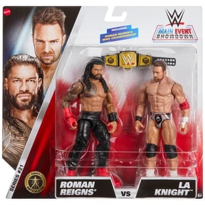 WWE Main Event 2-Packs 21 Roman Reigns & LA Knight Action Figure - Image 1