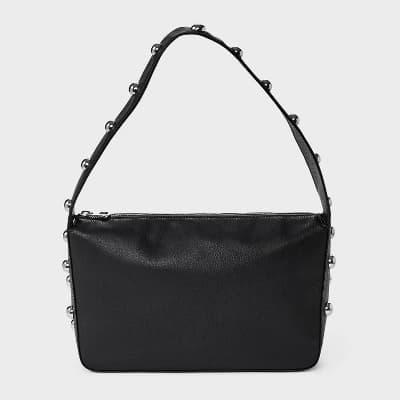 Studded Shoulder Bag - Universal Thread™ Black - Image 1