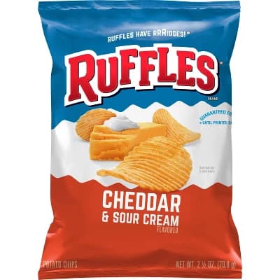 Ruffles Cheddar Sour Cream Potato Chips - 2.25oz - Image 1