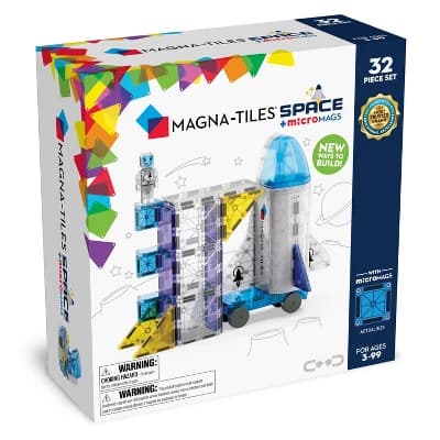 MAGNA-TILES Space: Magnetic Building Sets for Kids, Educational Toy for Creative Thinking, Math, Fine Motor Skills, Engineering - Image 1