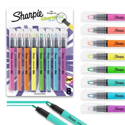 Sharpie Highlighter Clearview Stick 8ct - Image 1