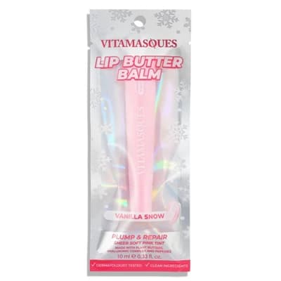 Vitamasques Stocking Stuffer - Vanilla Snow Lip Butter Balm - Plump & Repair - Image 1