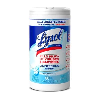 Lysol Crisp Linen Disinfecting Wipes - 80ct - Image 1