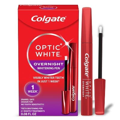 Colgate Optic White Overnight Teeth Whitening Pen Gel - 0.08 fl oz/21 Treatments - Image 1