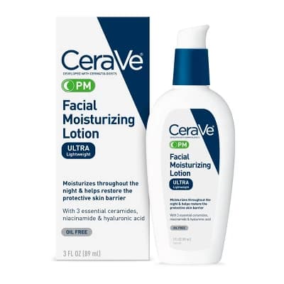 CeraVe PM Moisturizing Lotion, Night Cream for All Skin Types - 3 fl oz​​ - Image 1
