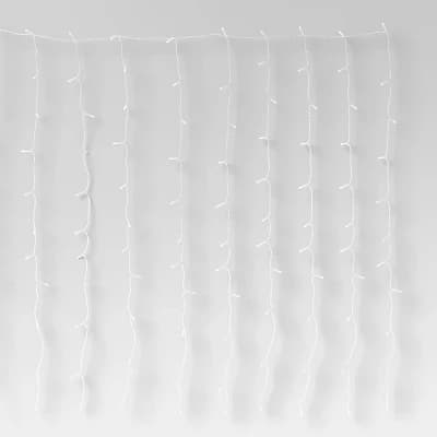 Curtain String Lights with Clips White - Room Essentials™: LED Fairy Lights for Dorm Decor, UL Listed, Indoor/Outdoor Use - Image 1