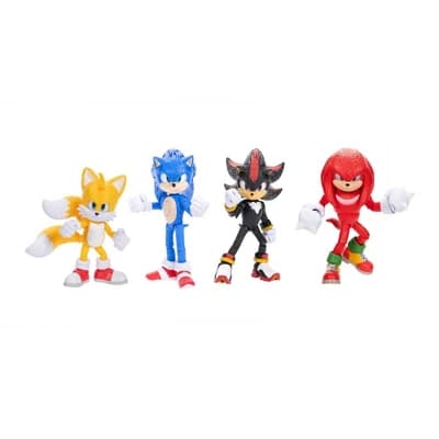 Sonic the Hedgehog 3 5" Action Figure Set - 4pk: Superheroes & Comics, Animation, TV and Movies, Batteries Included (Target Exclusive) - Image 1