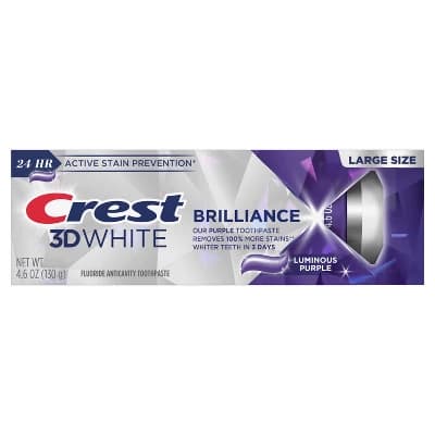 Crest 3D White Brilliance Luminous Purple Toothpaste - 4.6oz - Image 1