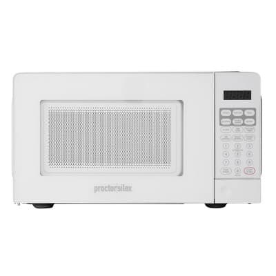 Proctor Silex 700W 0.6cu ft Countertop Microwave Oven White - Image 1