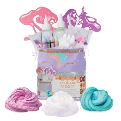 FAO Schwarz Magical Colorful Glitter Unicorn Slime Kids Craft Kit - 39pc - Image 1